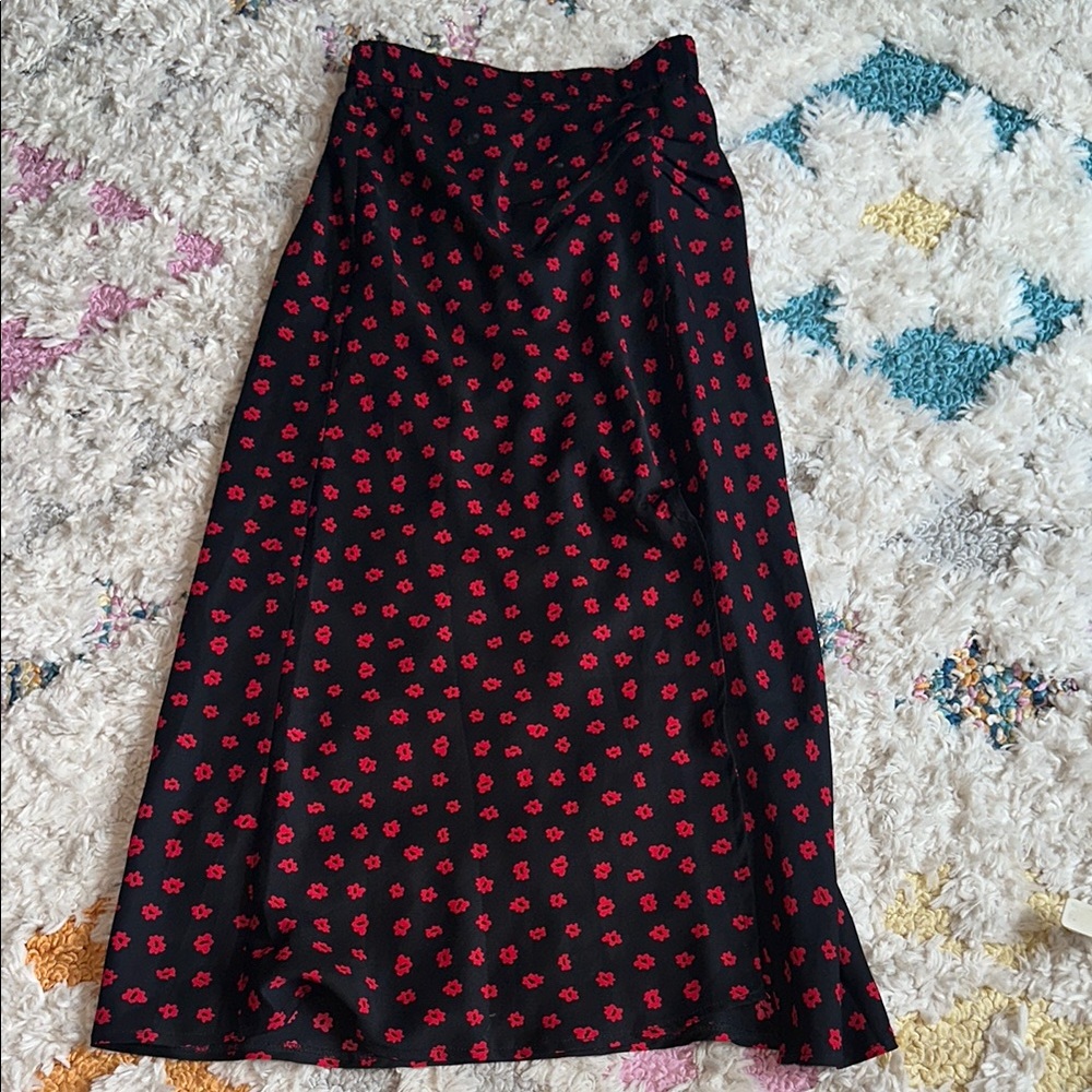 Princess Polly Black and Red Maxi Skirt